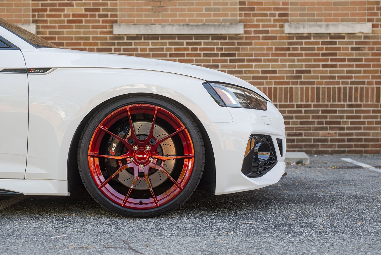 2021 Audi RS5 Niche KANAN Red Wheel Pros